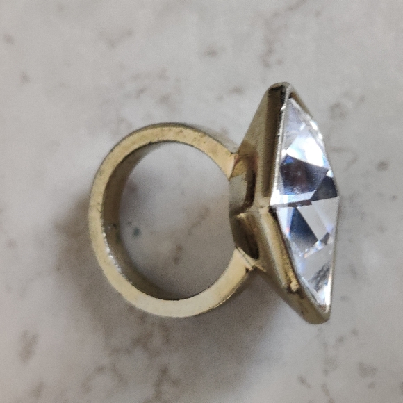 Dyrberg Kern Asymmetric Crystal Statement Ring - Picture 5 of 16